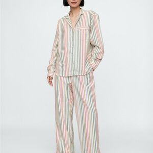 Gap Striped Pajama Set with Multicolor Stripes